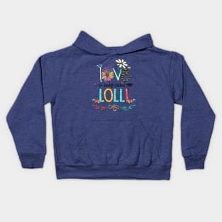 Love Being Called Lolli Happy Mother's Day Kids Hoodie